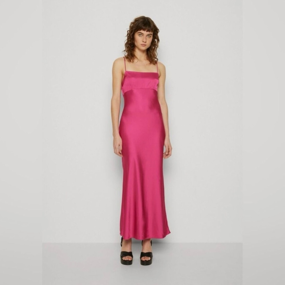Abercrombie & Fitch Satin Cowl Back Slip Dress. NWT.